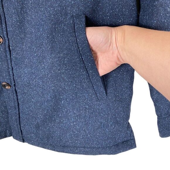 Taylor Stitch Chandler Jacket In Navy Donegal Size New - Picture 6 of 12